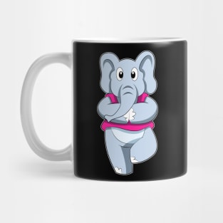 Elephant at Yoga Stretching exercises Mug